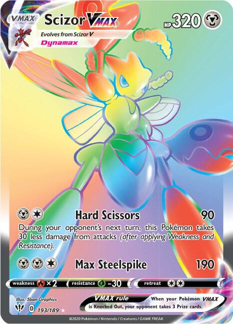 Scizor VMAX (Secret) [SWSH03: Darkness Ablaze] 193/189