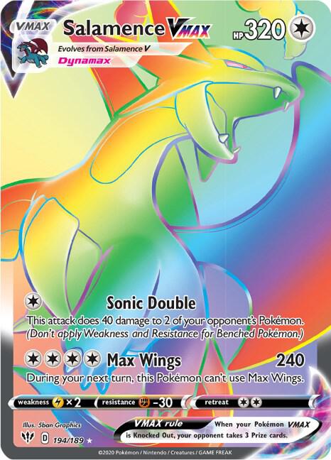 Salamence VMAX (Secret) [SWSH03: Darkness Ablaze] 194/189