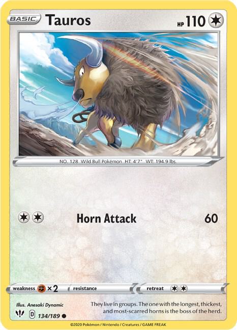 Tauros [SWSH03: Darkness Ablaze] 134/189