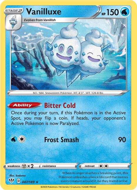 Vanilluxe [SWSH03: Darkness Ablaze] 047/189