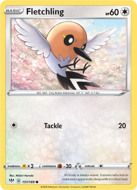 Fletchling [SWSH03: Darkness Ablaze] 151/189