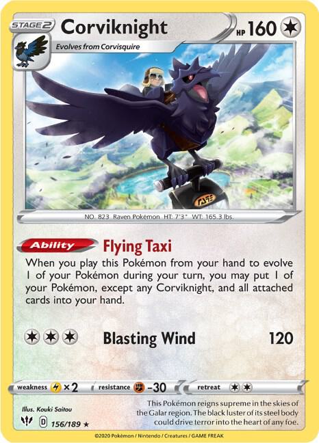 Corviknight [SWSH03: Darkness Ablaze] 156/189