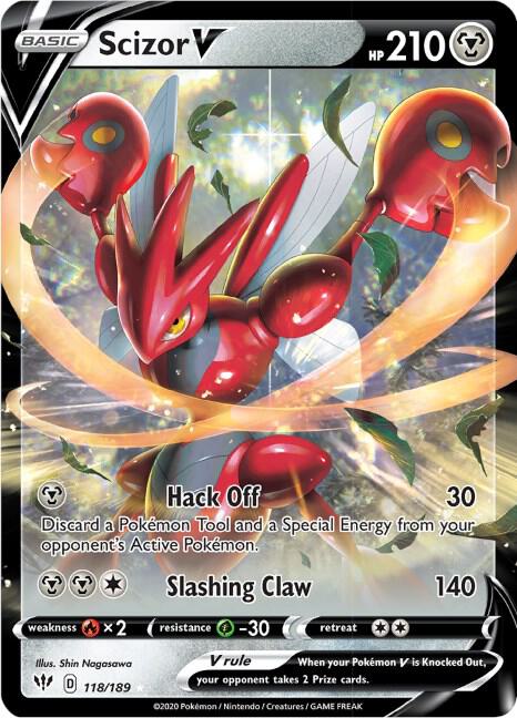 Scizor V [SWSH03: Darkness Ablaze] 118/189