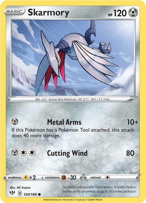 Skarmory [SWSH03: Darkness Ablaze] 120/189