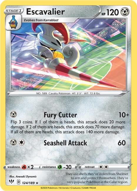 Escavalier [SWSH03: Darkness Ablaze] 124/189