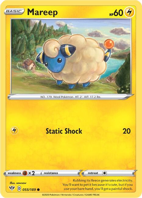 Mareep [SWSH03: Darkness Ablaze] 055/189