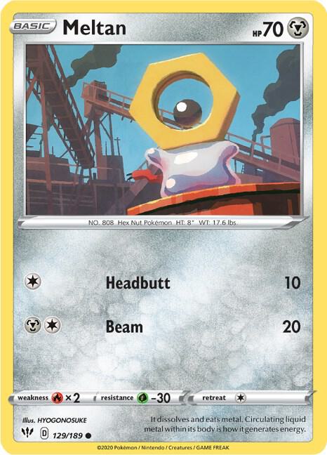 Meltan [SWSH03: Darkness Ablaze] 129/189