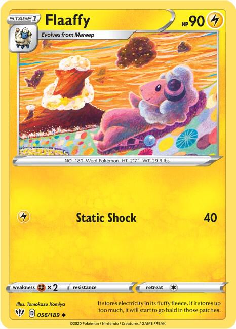 Flaaffy [SWSH03: Darkness Ablaze] 056/189