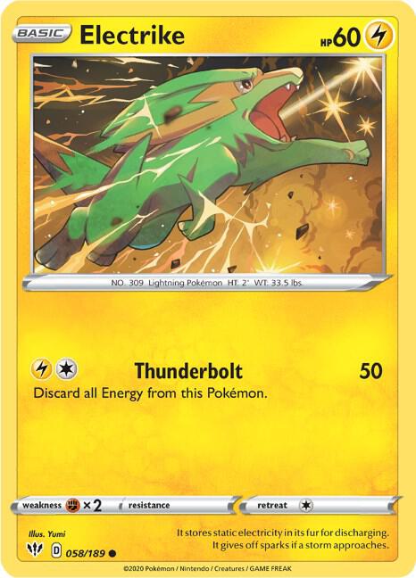 Electrike [SWSH03: Darkness Ablaze] 058/189