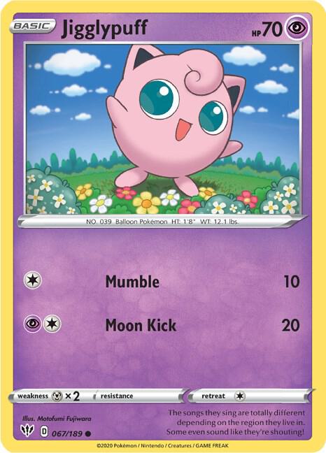 Jigglypuff [SWSH03: Darkness Ablaze] 067/189