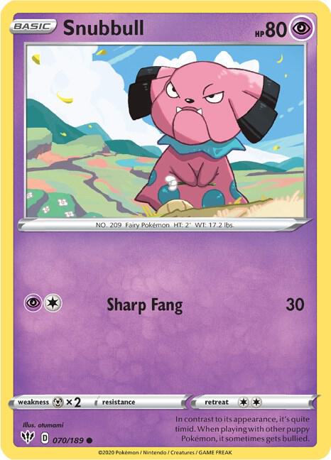 Snubbull [SWSH03: Darkness Ablaze] 070/189