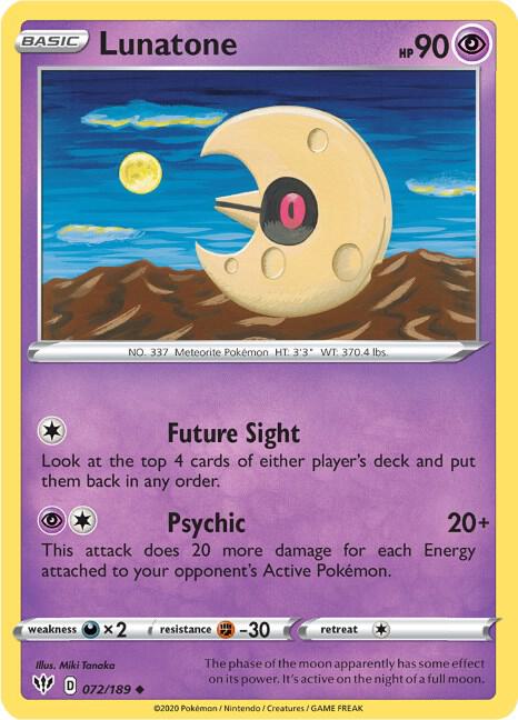 Lunatone [SWSH03: Darkness Ablaze] 072/189