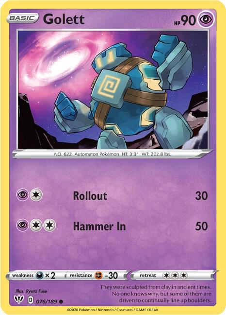Golett [SWSH03: Darkness Ablaze] 076/189