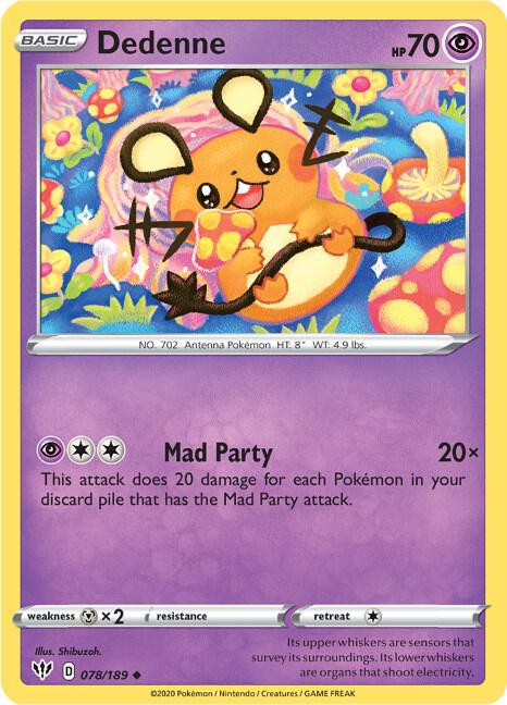 Dedenne [SWSH03: Darkness Ablaze] 078/189