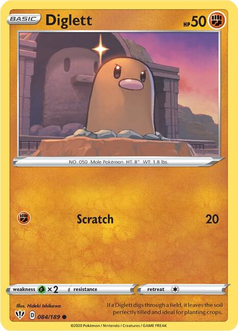 Diglett [SWSH03: Darkness Ablaze] 084/189