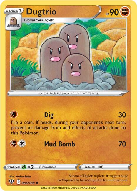 Dugtrio [SWSH03: Darkness Ablaze] 085/189