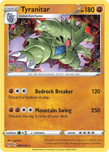 Tyranitar [SWSH03: Darkness Ablaze] 088/189