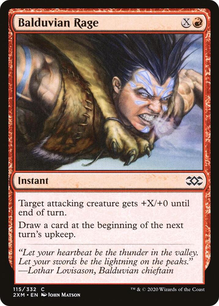 Balduvian Rage [Double Masters] 115