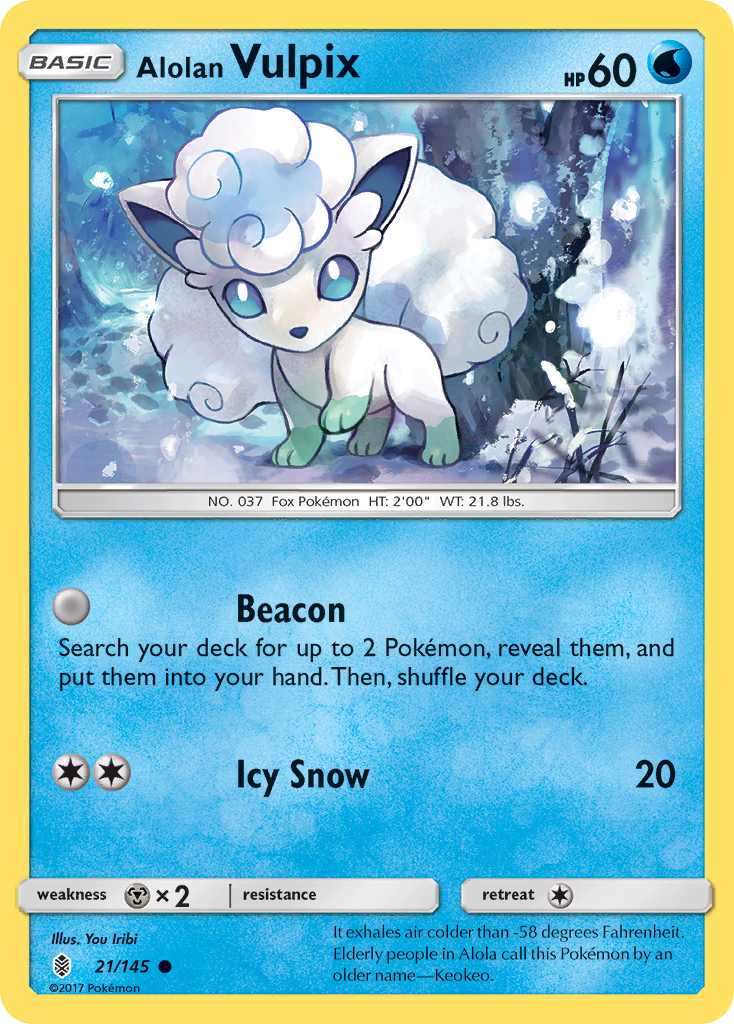 Alolan Vulpix - 21/145 Guardians Rising