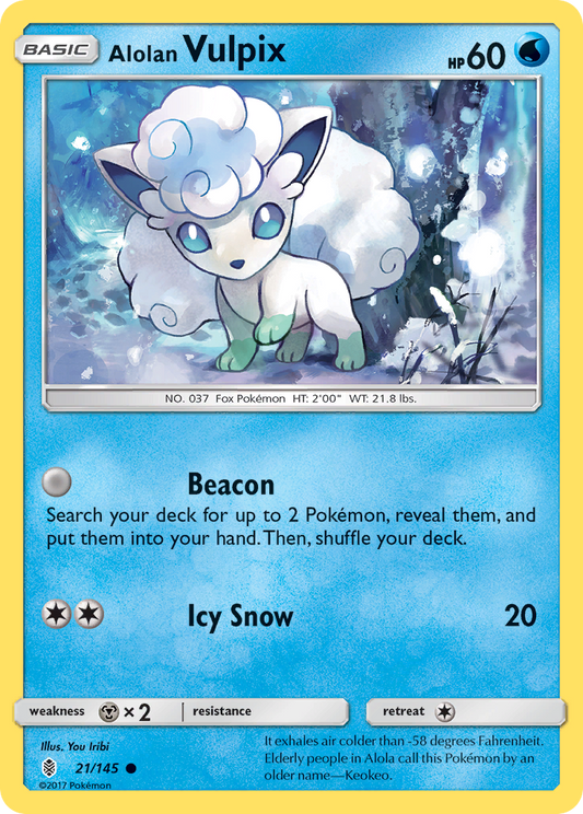 Alolan Vulpix - 21/145 Guardians Rising