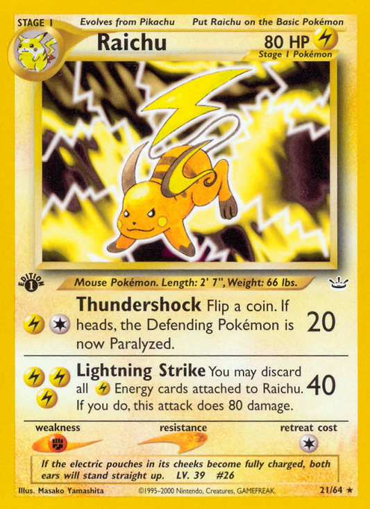 Raichu - 21/64 Neo Revelation