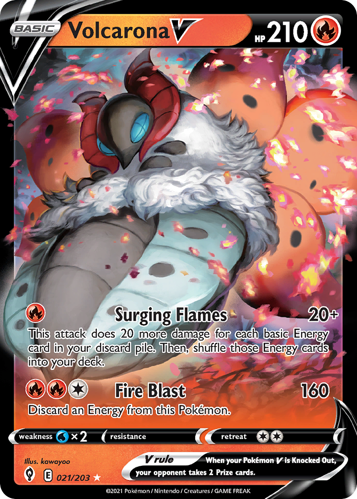 Volcarona V - 21/203 Evolving Skies