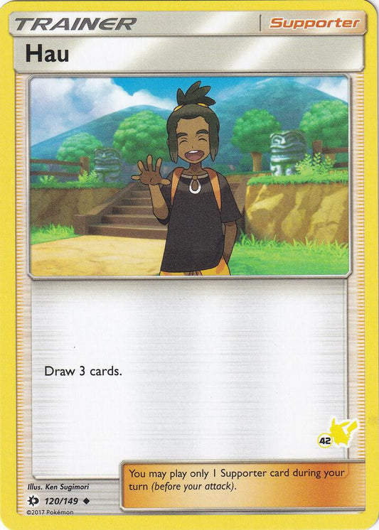Hau - 120/149 (#42 Pikachu Stamped) [Battle Academy] 120/149