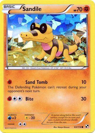 Sandile - 63/114 (Cracked Ice Holo) [Miscellaneous Cards & Products] 063/114