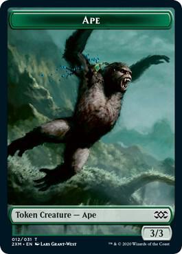 Ape // Elemental Double-sided Token [Double Masters] 12 // 20