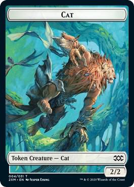 Cat // Germ Double-Sided Token [Double Masters] 4 // 10
