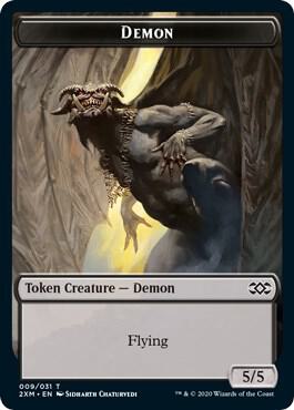 Demon // Germ Double-Sided Token [Double Masters] 9 // 10