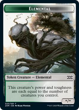 Elemental // Treasure Double-Sided Token [Double Masters] 20 // 27