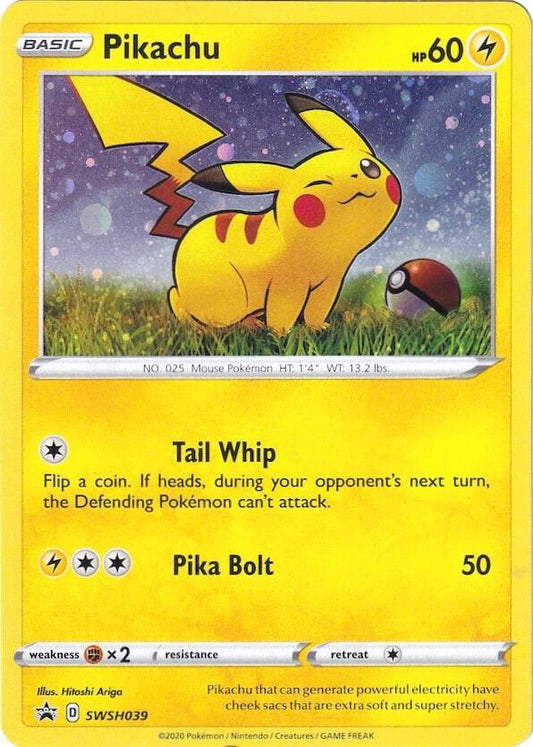 Pikachu - SWSH039 [SWSH: Sword & Shield Promo Cards] SWSH039