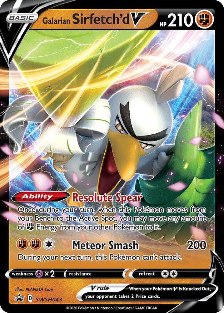 Galarian Sirfetch'd V - SWSH043 [SWSH: Sword & Shield Promo Cards] SWSH043