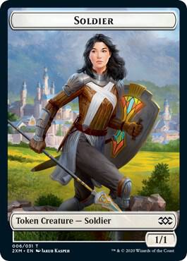 Soldier // Squirrel Double-Sided Token [Double Masters] 6 // 18