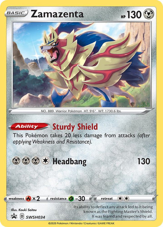 Zamazenta - SWSH034 [SWSH: Sword & Shield Promo Cards] SWSH034