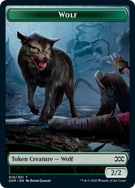 Wolf // Wurm (030) Double-Sided Token [Double Masters] 19 // 30