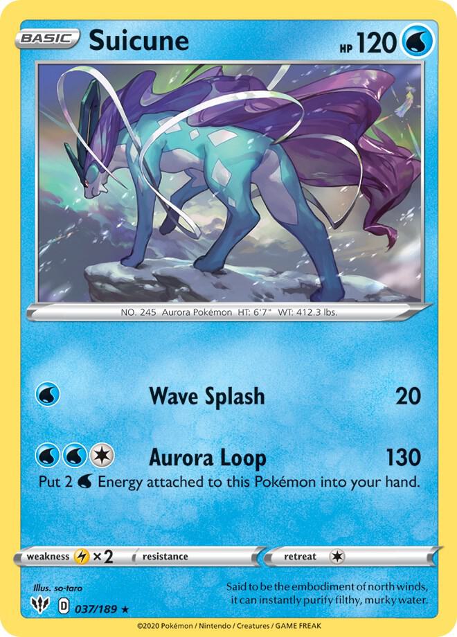 Suicune - 37/189 [Deck Exclusives] 037/189