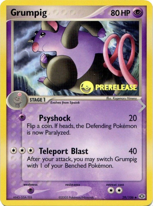 Grumpig - 29/106 (Prerelease) [Nintendo Promos] 29/106