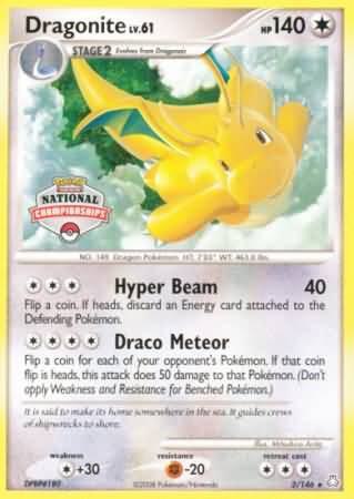 Dragonite - 2/146 (National Championships) [League & Championship Cards] 002/146
