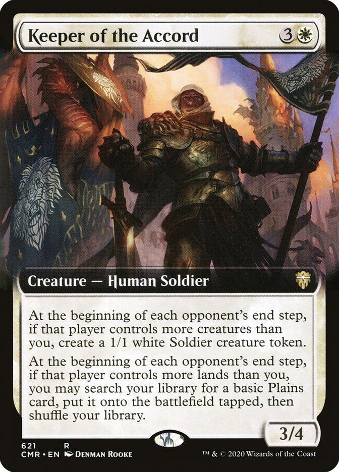 Keeper of the Accord (Extended Art) [Commander Legends] 621