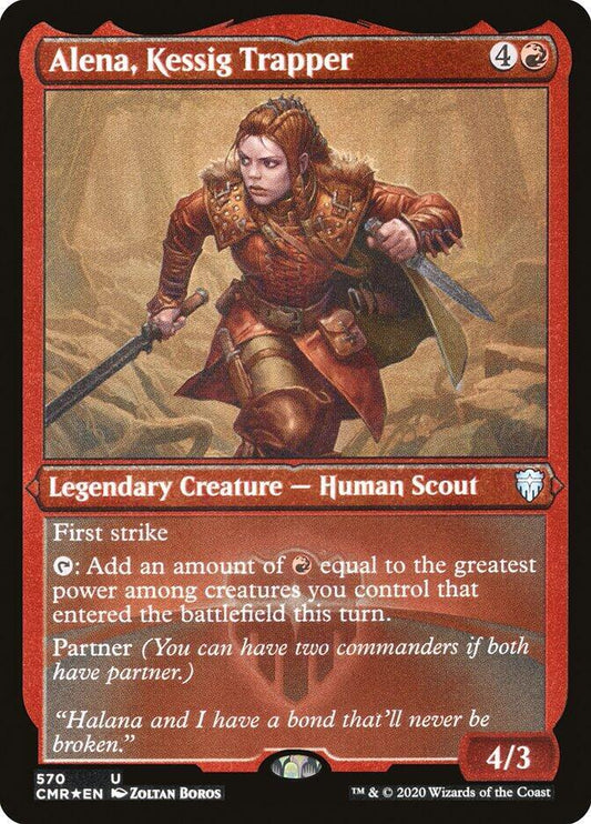 Alena, Kessig Trapper (Foil Etched) [Commander Legends] 570
