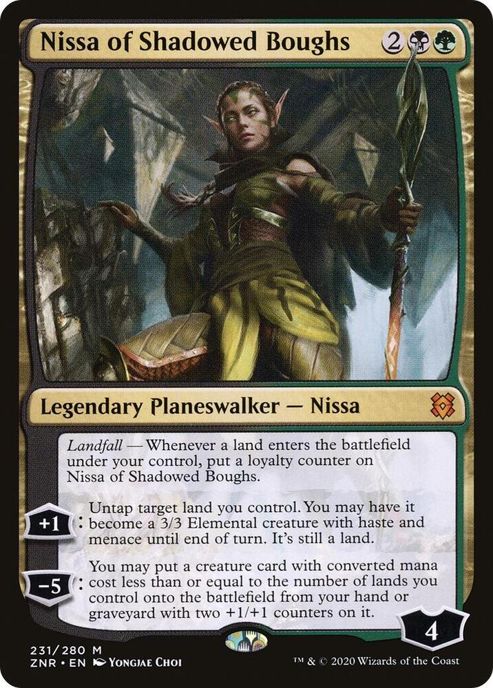 Nissa of Shadowed Boughs [Zendikar Rising] 231