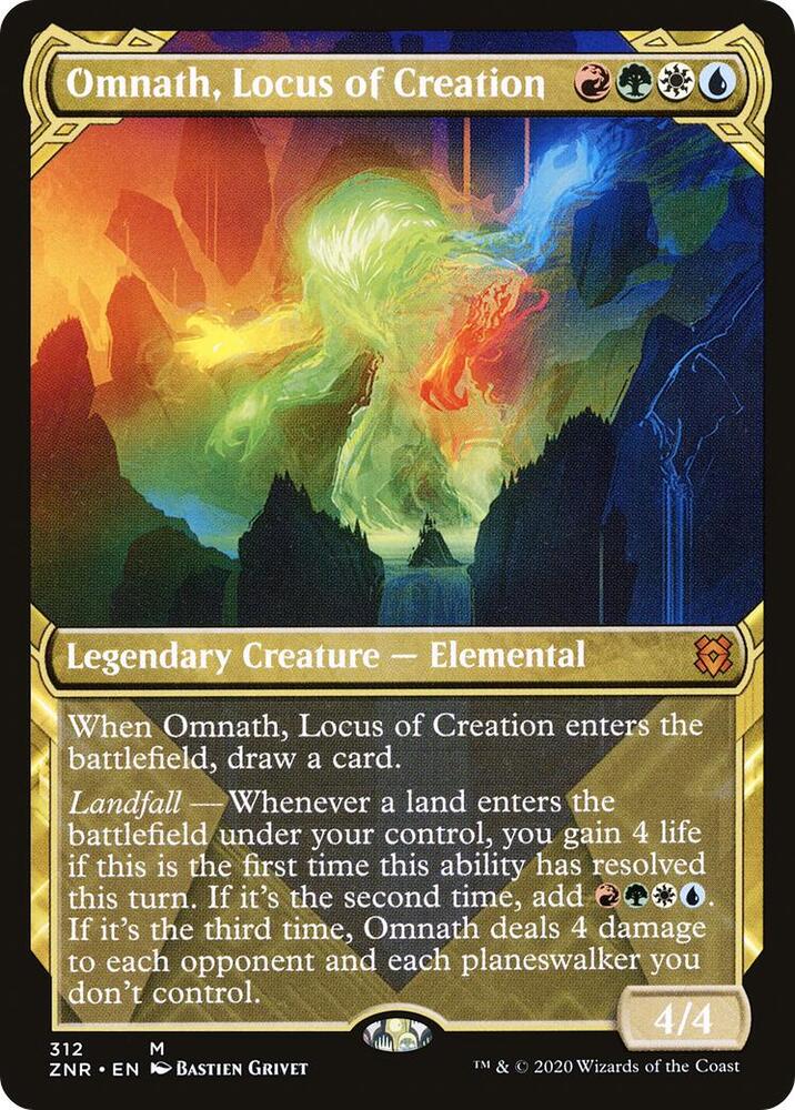 Omnath, Locus of Creation (Showcase) [Zendikar Rising] 312