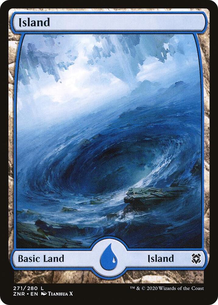 Island (271) - Full Art [Zendikar Rising] 271