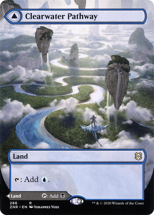 Clearwater Pathway (Borderless) [Zendikar Rising] 286