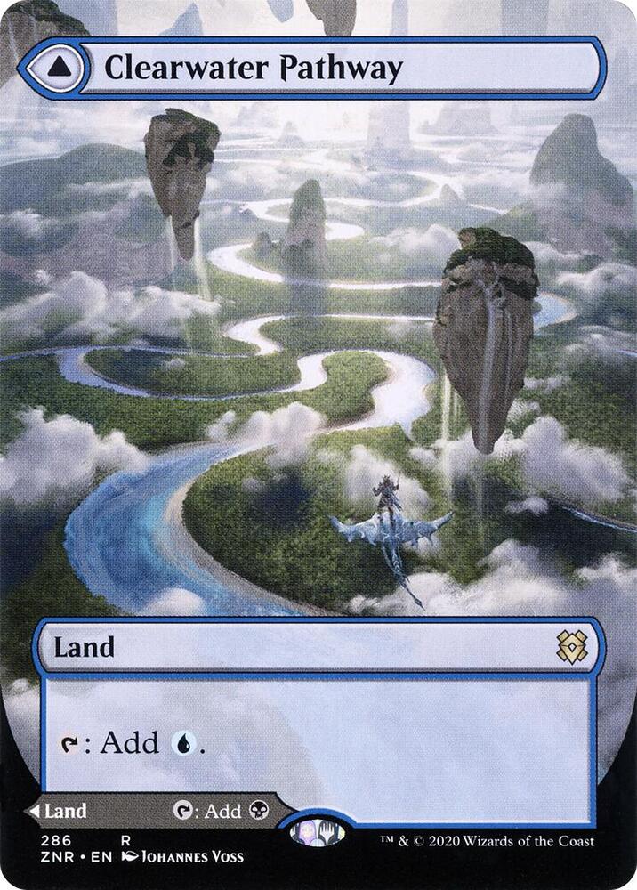 Clearwater Pathway (Borderless) [Zendikar Rising] 286