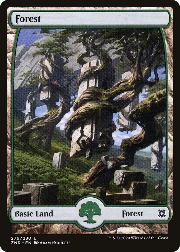Forest (279) - Full Art [Zendikar Rising] 279