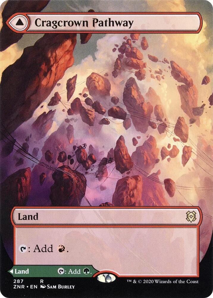 Cragcrown Pathway (Borderless) [Zendikar Rising] 287