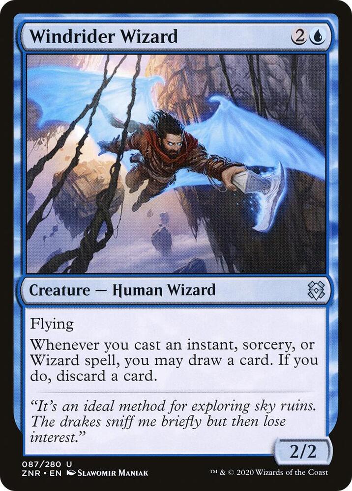Windrider Wizard [Zendikar Rising] 87